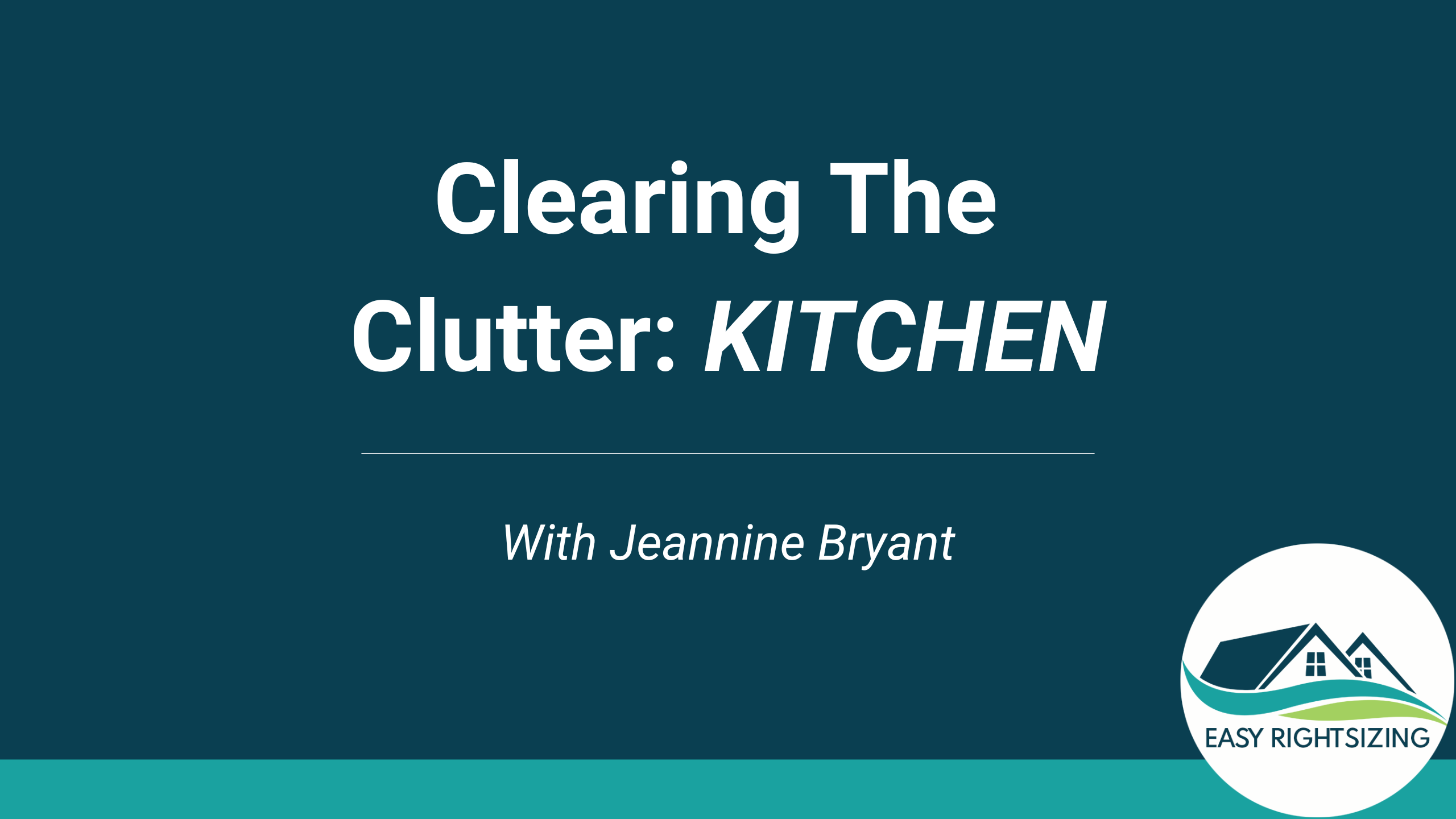 Clearing The Clutter: KITCHEN