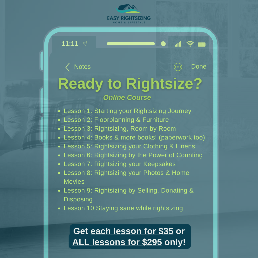 Ready to Rightsize? Online Course